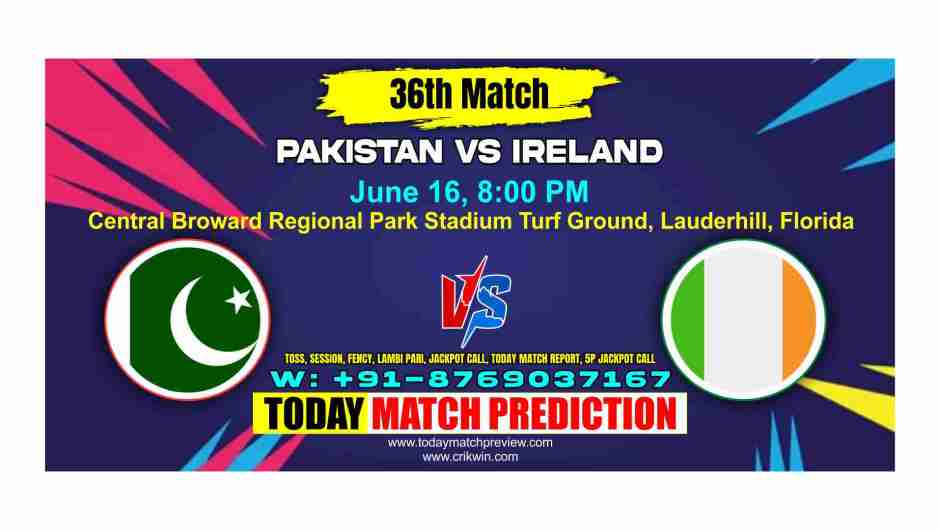 Ireland vs Pakistan T20 World Cup Match Prediction
