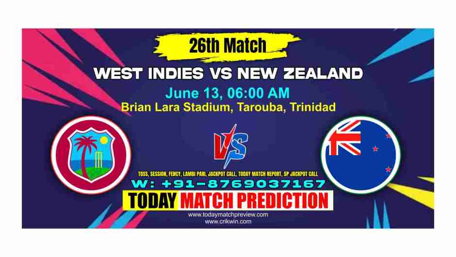 NZ vs WI T20 World Cup 26 Match Prediction