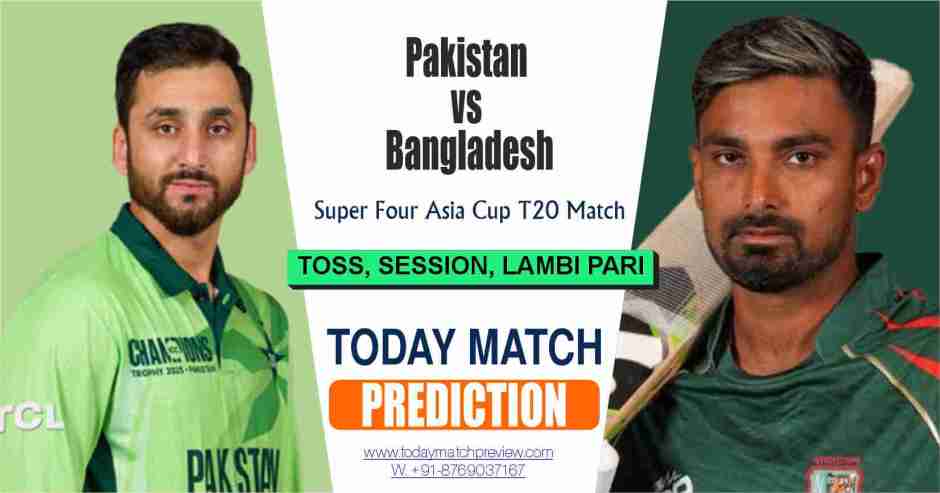 Pakistan vs Bangladesh Super Fours, Match 5 Today Cricket Prediction – 9/25/2025