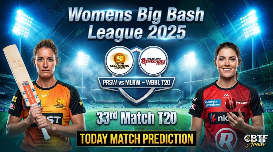 PRSW vs MLRW Match Prediction – Who Will Win Today WBBL 33rd Match